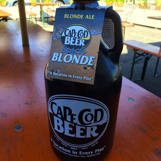 This delicious blonde ale was picked up at the Cape Cod Beer factory